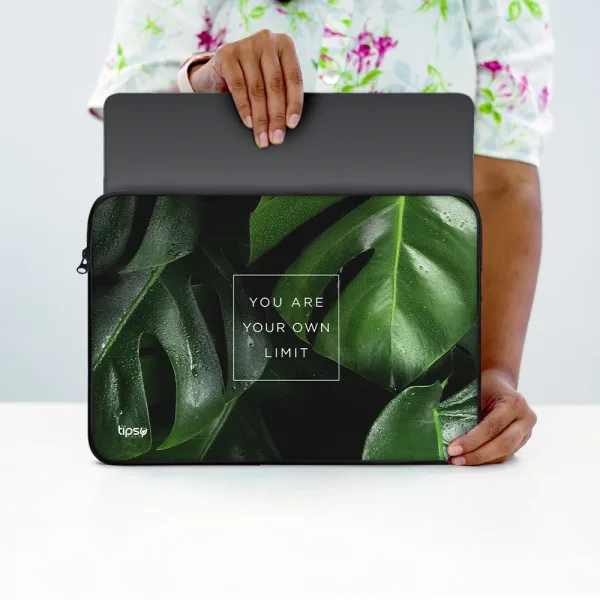 "You are your own limit" Laptop Sleeves:Bold Modern Design for Every Size