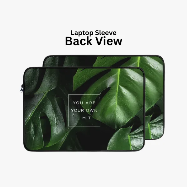 "You are your own limit" Laptop Sleeves:Bold Modern Design for Every Size