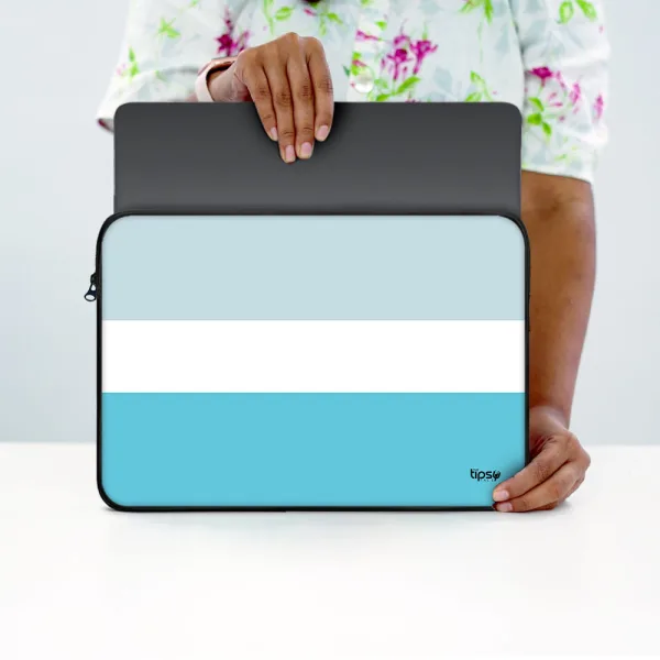"Blue Shade" Laptop Sleeves:Bold Modern Design for Every Size
