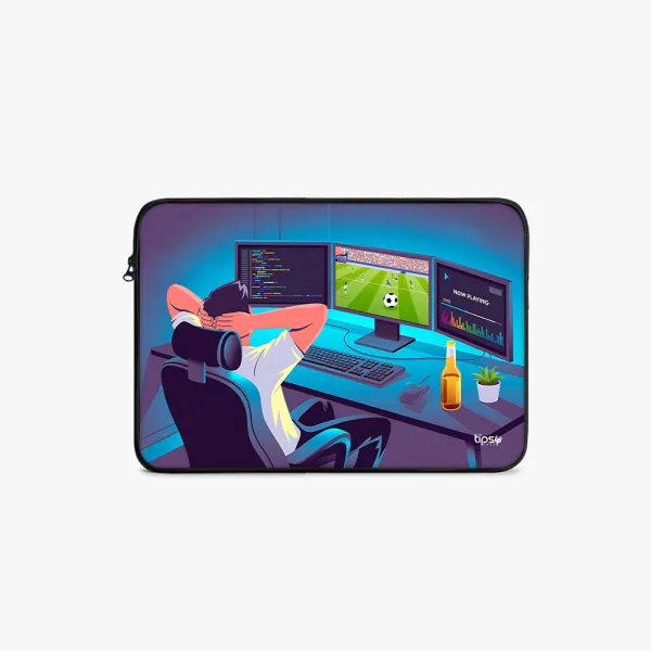 "Multi Screen Gamer" Laptop Sleeves:Bold Modern Design for Every Size