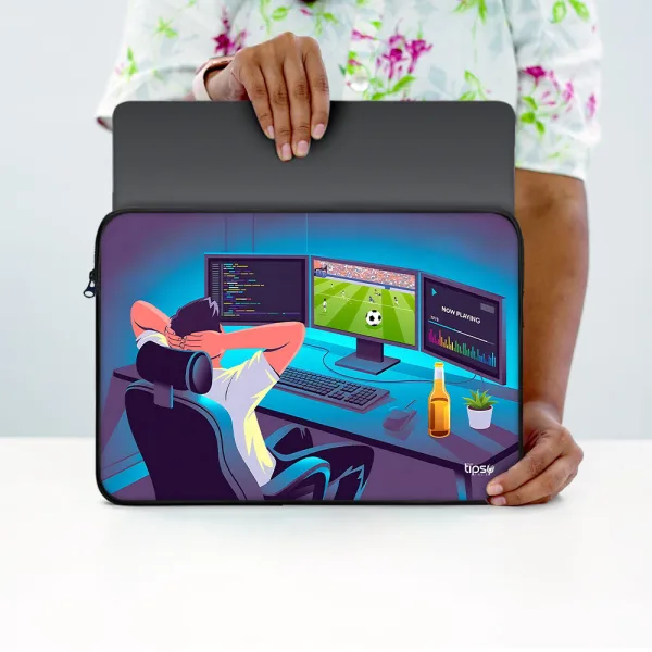 "Multi Screen Gamer" Laptop Sleeves:Bold Modern Design for Every Size