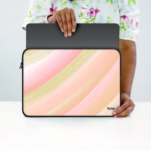 "Brush Abstract" Laptop Sleeves:Bold Modern Design for Every Size