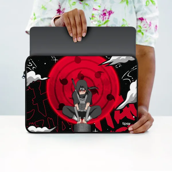"ITACHI-UCHIHA: ANIME THEME" Laptop Sleeves:Bold Modern Design for Every Size