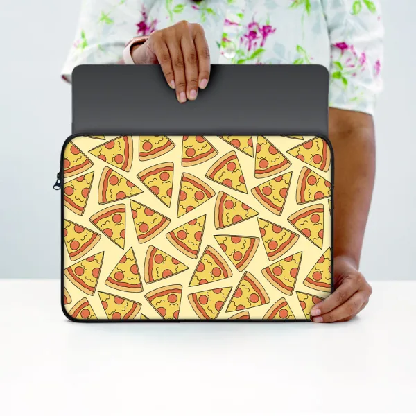 "PIZZA LOVER" Laptop Sleeves: Bold Modern Design for Every Size