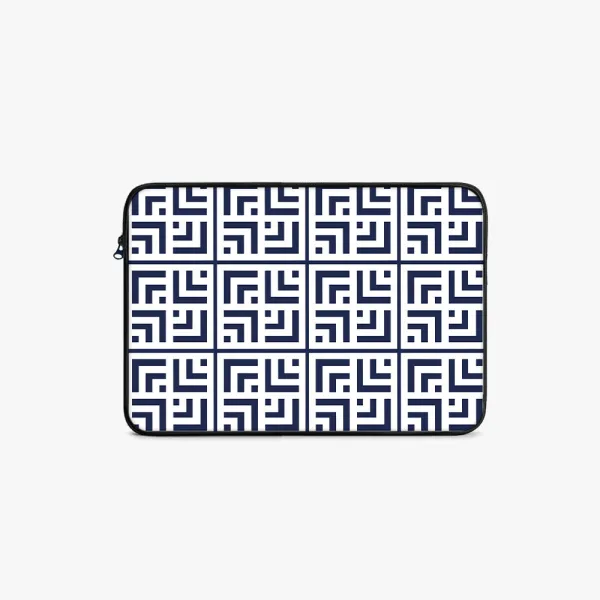 "SQUARE THEME ABSTRACT" Laptop Sleeves:Bold Modern Design for Every Size