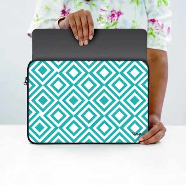 "DIAMOND THEME ABSTRACT" Laptop Sleeves: Bold Modern Design for Every Size