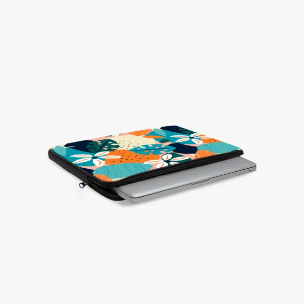 "FLOWER THEME ABSTRACT" Laptop Sleeves: Bold Modern Design for Every Size