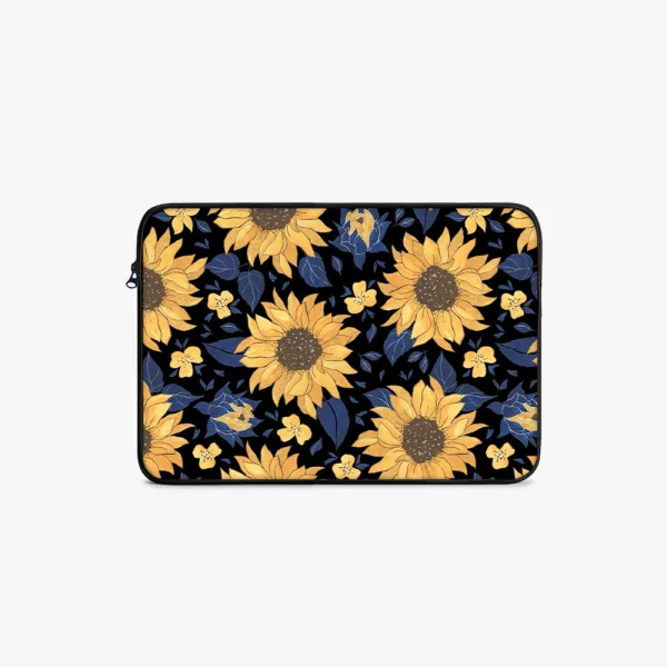 "SUNFLOWER THEME " Laptop Sleeves: Bold Modern Design for Every Size