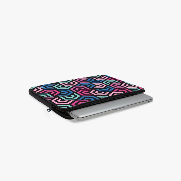 "HEXAGON ABSTRACT" Laptop Sleeves: Bold Modern Design for Every Size