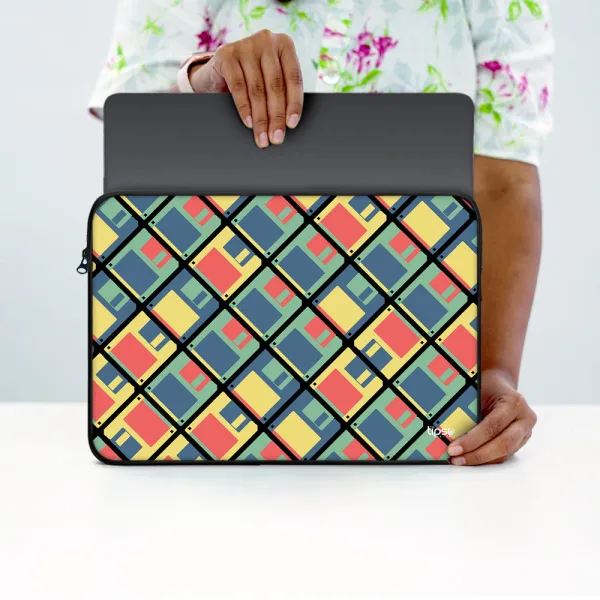 "CUBICAL BOX ABSTRACT" Laptop Sleeves:Bold Modern Design for Every Size