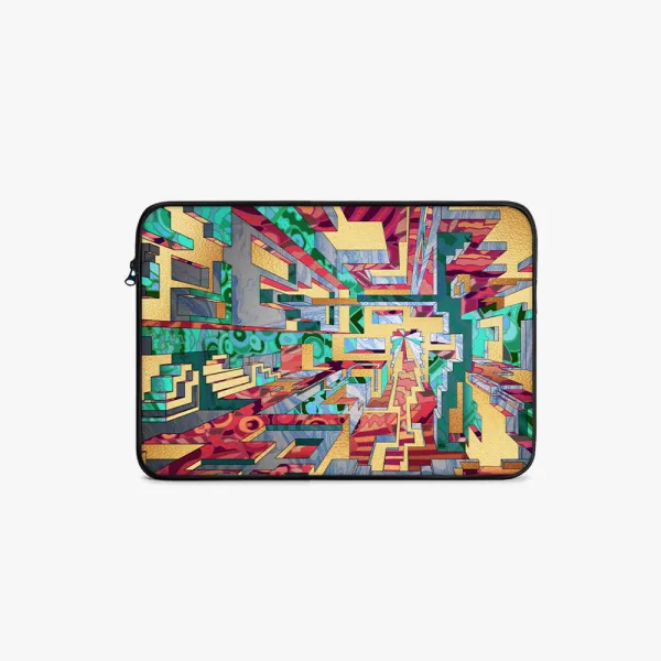 "Matrix Vibrant Version" Laptop Sleeves: Bold Modern Design for Every Size