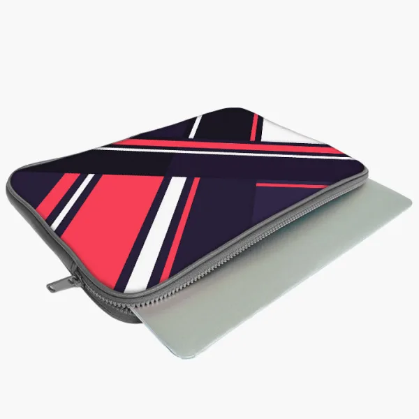 "Strip Abstract Theme" Laptop Sleeves â€“Bold, Modern Design for Every Size