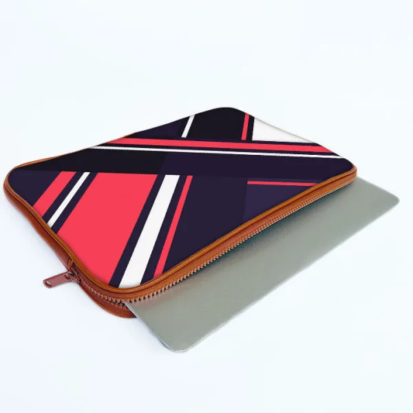 "Strip Abstract Theme" Laptop Sleeves â€“Bold, Modern Design for Every Size