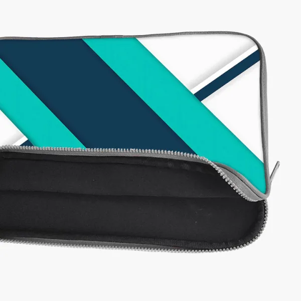 "Blue And White Stripe" Laptop Sleeves:Bold Modern Design for Every Size