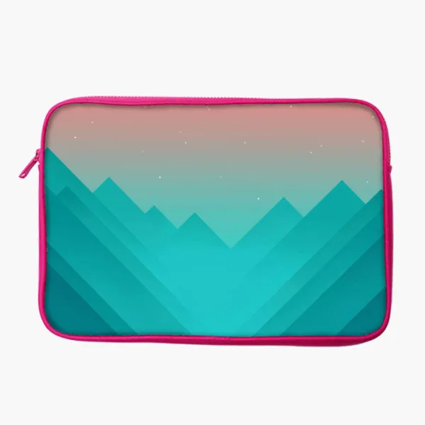 "Mountain Gradiant Abstract Theme" Laptop Sleeves:Bold Modern Design for Every Size