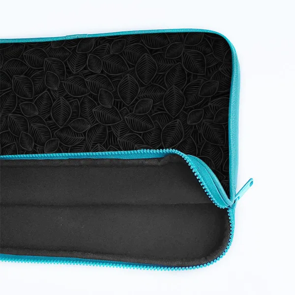 "Leafy Black" Laptop Sleeves: Bold Modern Design for Every Size