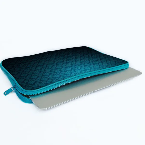 "Gradient Blue Art" Laptop Sleeves:Bold Modern Design for Every Size