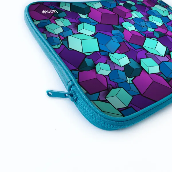 "RUBIX ABSTRACT THEME" Laptop Sleeves:Bold Modern Design for Every Size