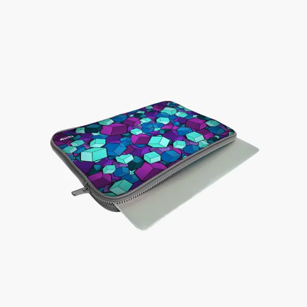 "RUBIX ABSTRACT THEME" Laptop Sleeves:Bold Modern Design for Every Size