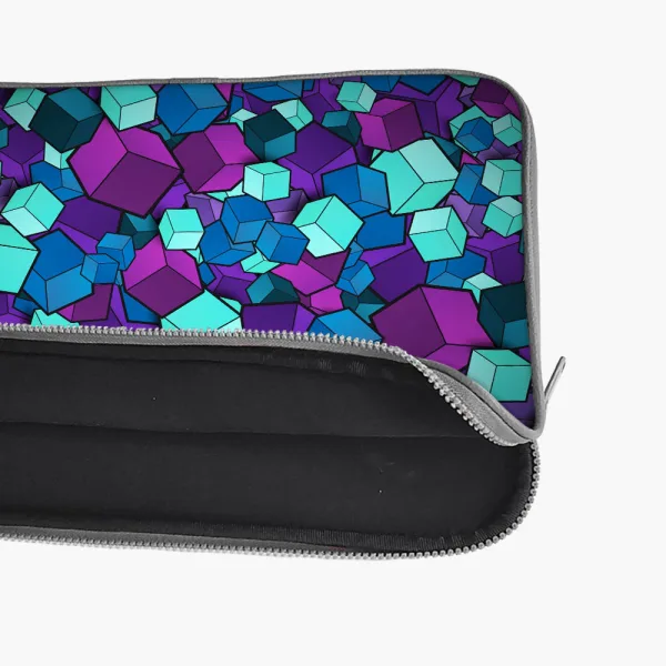 "RUBIX ABSTRACT THEME" Laptop Sleeves:Bold Modern Design for Every Size