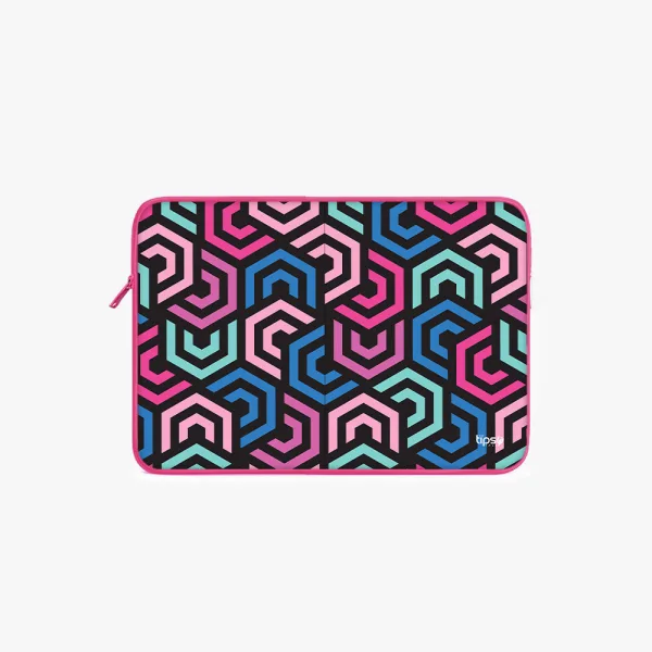 "HEXAGON ABSTRACT" Laptop Sleeves: Bold Modern Design for Every Size
