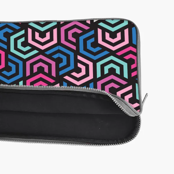 "HEXAGON ABSTRACT" Laptop Sleeves: Bold Modern Design for Every Size