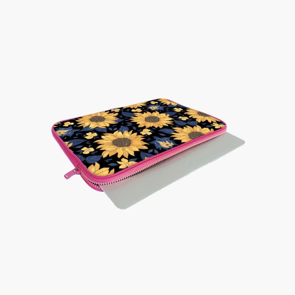"SUNFLOWER THEME " Laptop Sleeves: Bold Modern Design for Every Size
