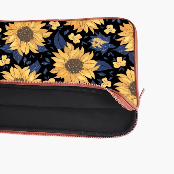 "SUNFLOWER THEME " Laptop Sleeves: Bold Modern Design for Every Size