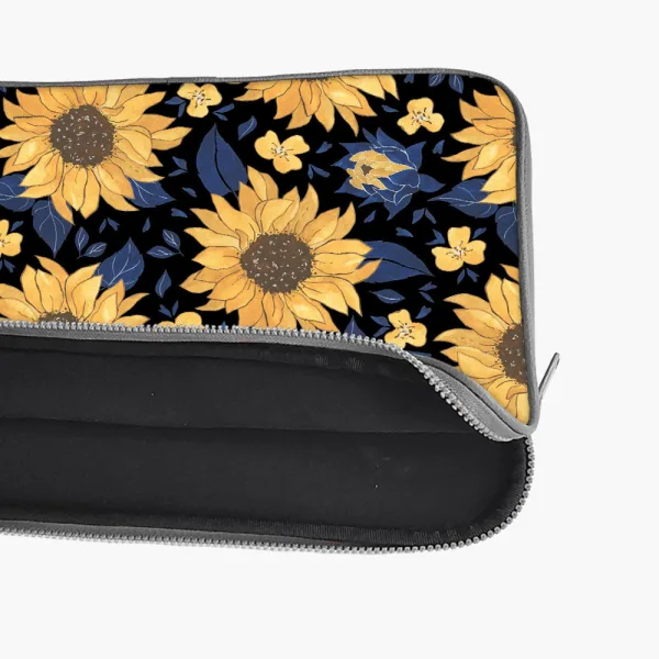 "SUNFLOWER THEME " Laptop Sleeves: Bold Modern Design for Every Size