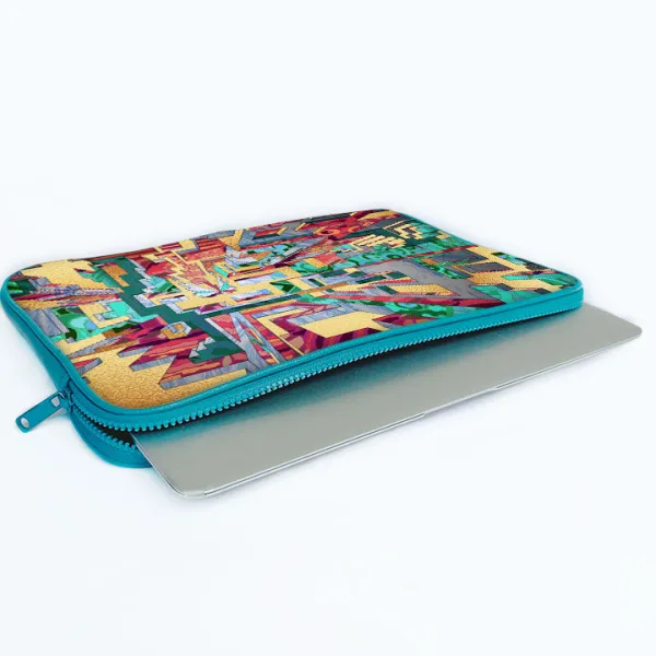 "Matrix Vibrant Version" Laptop Sleeves: Bold Modern Design for Every Size