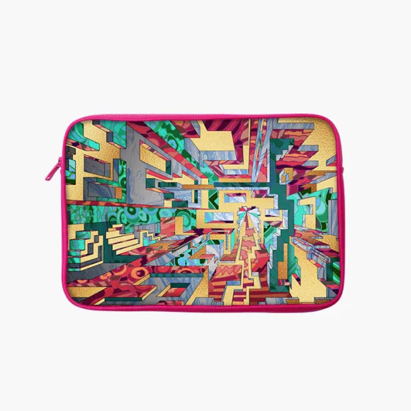 "Matrix Vibrant Version" Laptop Sleeves: Bold Modern Design for Every Size