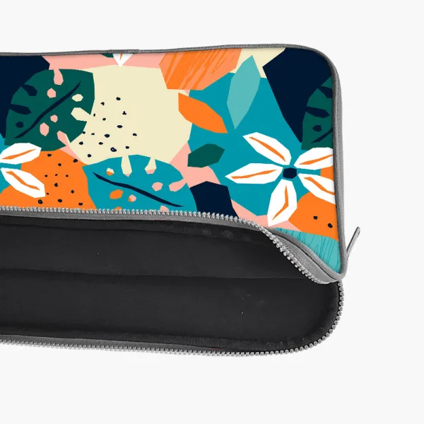 "FLOWER THEME ABSTRACT" Laptop Sleeves: Bold Modern Design for Every Size
