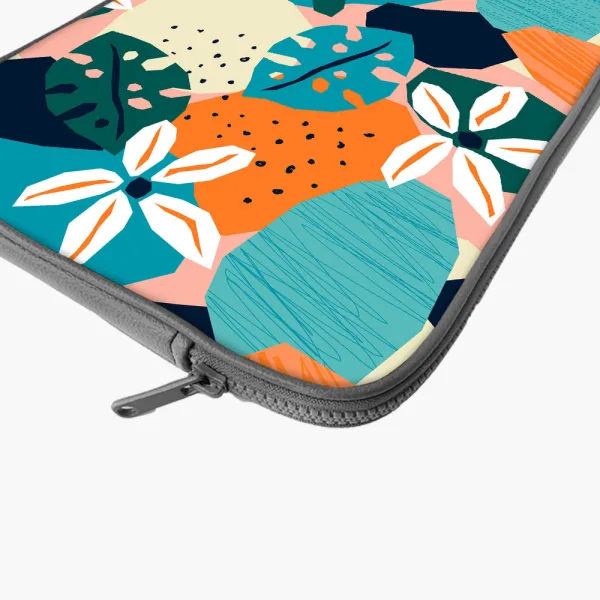 "FLOWER THEME ABSTRACT" Laptop Sleeves: Bold Modern Design for Every Size