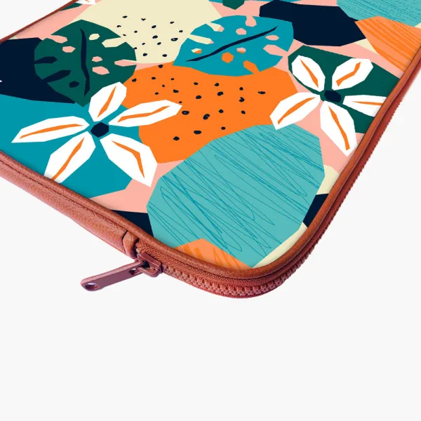 "FLOWER THEME ABSTRACT" Laptop Sleeves: Bold Modern Design for Every Size