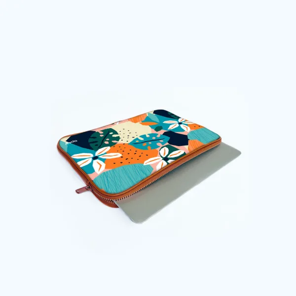 "FLOWER THEME ABSTRACT" Laptop Sleeves: Bold Modern Design for Every Size