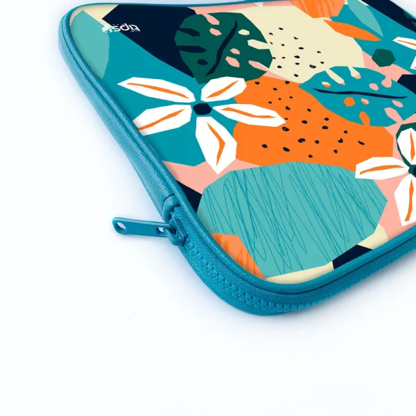 "FLOWER THEME ABSTRACT" Laptop Sleeves: Bold Modern Design for Every Size