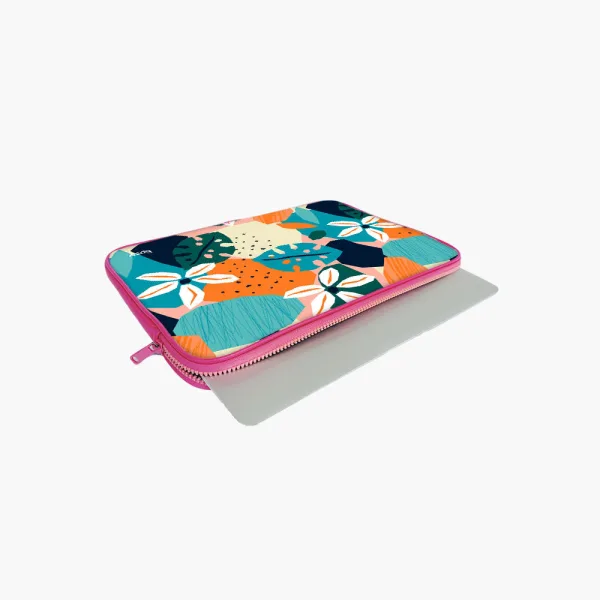 "FLOWER THEME ABSTRACT" Laptop Sleeves: Bold Modern Design for Every Size