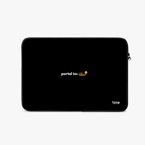 "PORTAL TO IDEAS!" Laptop Sleeves:Bold Modern Design for Every Size