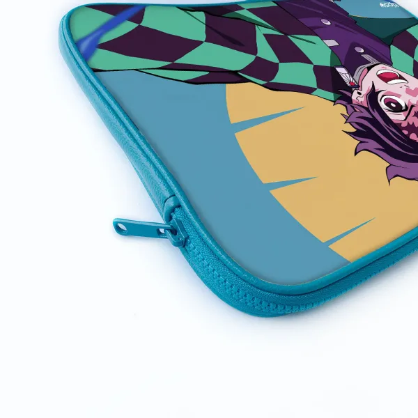 "TANJIRO KAMADO : DEMON SLAYER ANIME  THEME" Laptop Sleeves: Bold Modern Design for Every Size