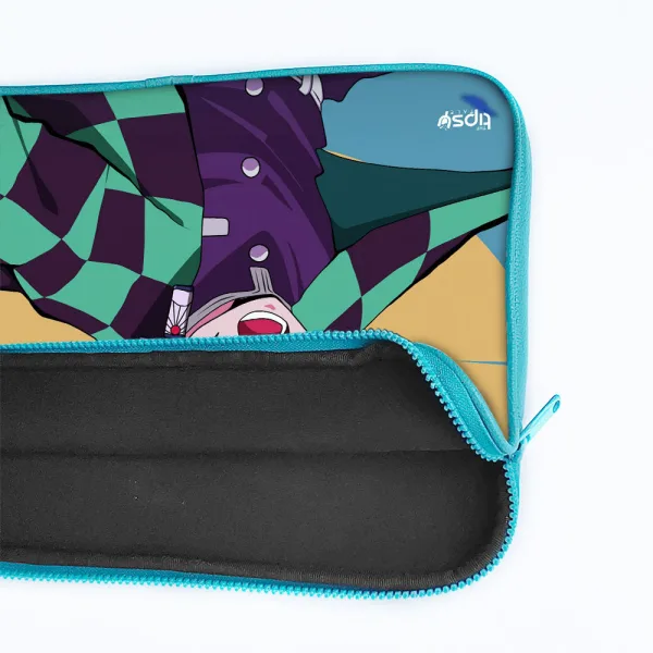 "TANJIRO KAMADO : DEMON SLAYER ANIME  THEME" Laptop Sleeves: Bold Modern Design for Every Size