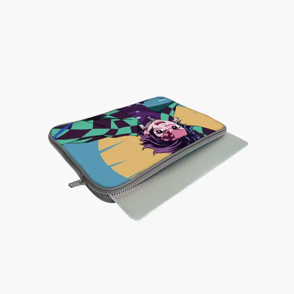 "TANJIRO KAMADO : DEMON SLAYER ANIME  THEME" Laptop Sleeves: Bold Modern Design for Every Size