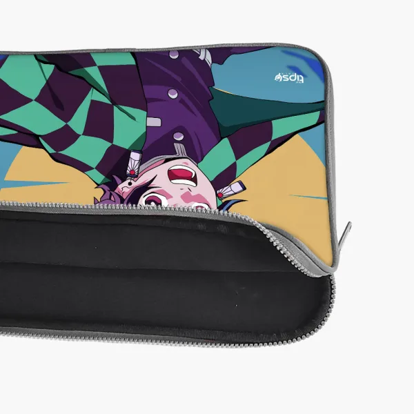 "TANJIRO KAMADO : DEMON SLAYER ANIME  THEME" Laptop Sleeves: Bold Modern Design for Every Size