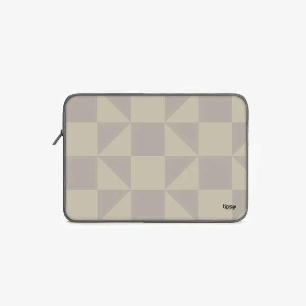 "WHITE MATRIX" Laptop Sleeves:Bold Modern Design for Every Size