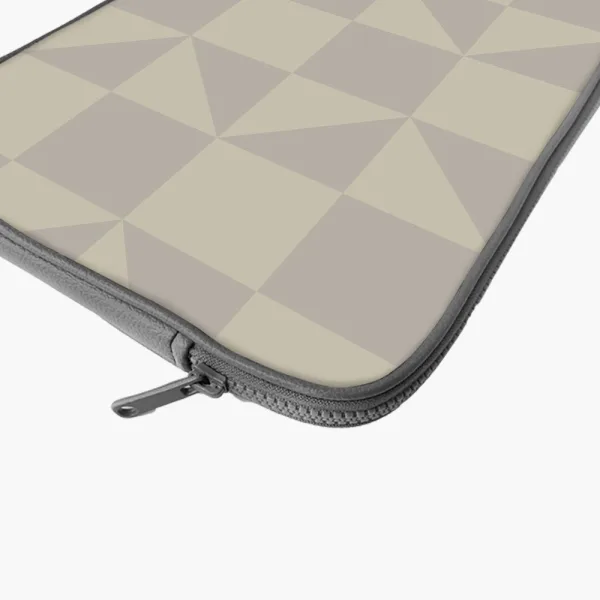 "WHITE MATRIX" Laptop Sleeves:Bold Modern Design for Every Size