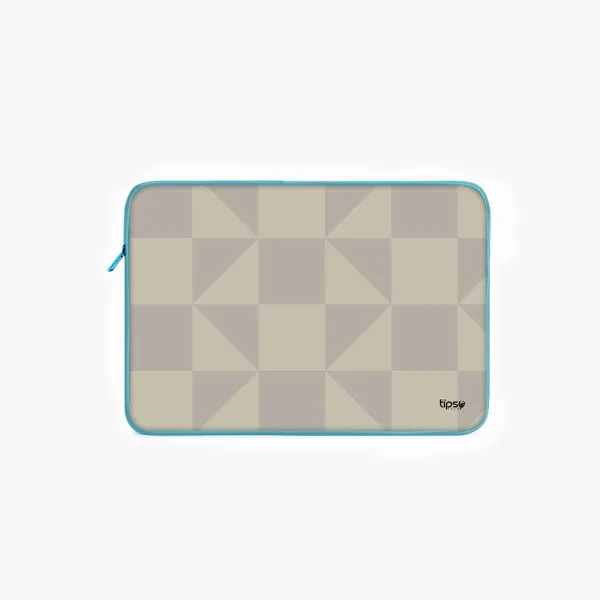 "WHITE MATRIX" Laptop Sleeves:Bold Modern Design for Every Size