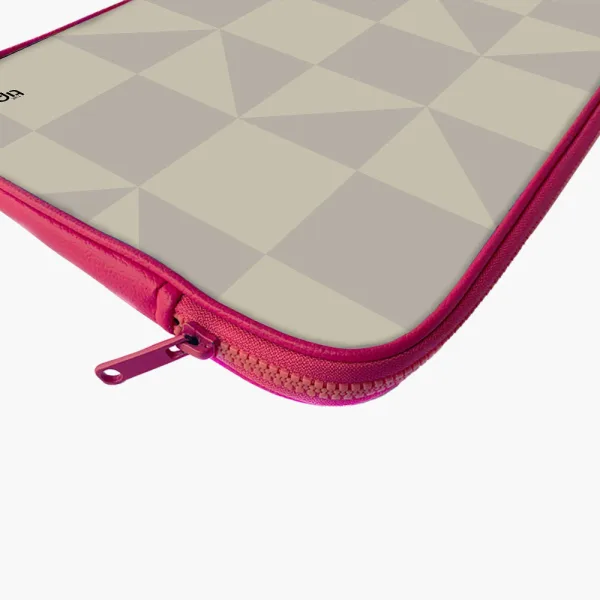 "WHITE MATRIX" Laptop Sleeves:Bold Modern Design for Every Size