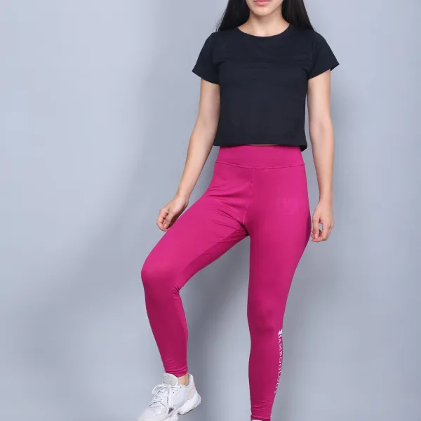 Bamboo Fabric Yoga Pant Bold Fuchsia Soft Activewear