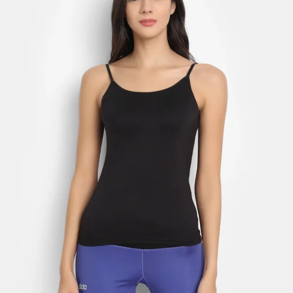 Black Bamboo Fabric Camisole for Women Soft Breathable Wear