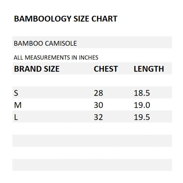 Black Bamboo Fabric Camisole for Women Soft Breathable Wear