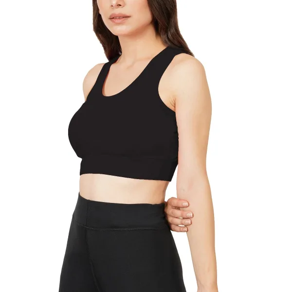Bamboo Fabric Sports Bra Non Wired Seamless for Women
